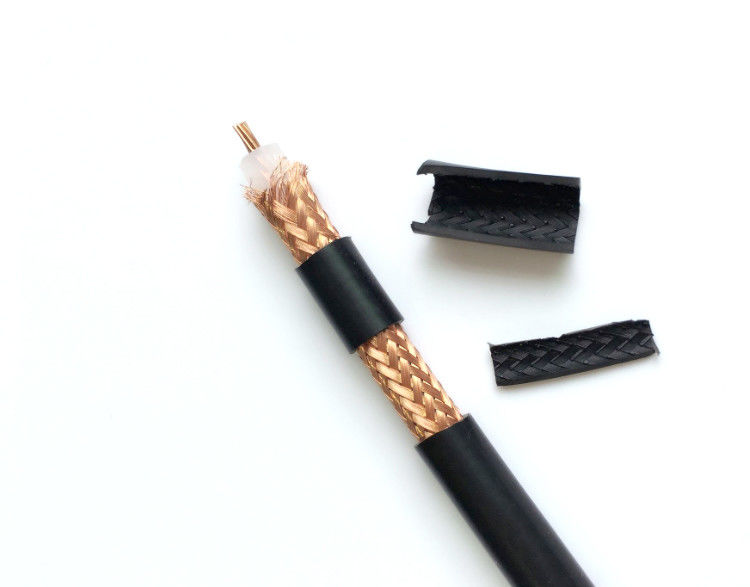 แจ็คเก็ต 75 โอห์ม 100 โอห์ม LSZH Rg6 สายโคแอ็กซ์สำหรับฉนวนอินเทอร์เน็ต XLPE