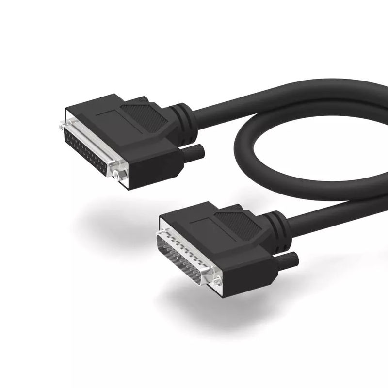 DB25 สายเคเบิลสื่อสารหุ้มฉนวนสองชั้น D-SUB 25 พินเพื่อพินสายเคเบิลอนุกรม RS232