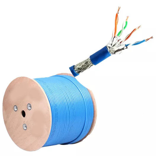23AWG*4P สาย Lan Cat7 305m รองรับการส่งผ่านเครือข่าย 10-Gigabit Ethernet
