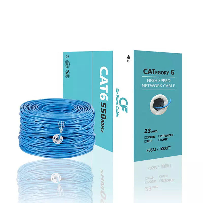 23Awg Cat6 สาย Lan 305 ม. สายแพทช์เครือข่าย TIA-568-C.2