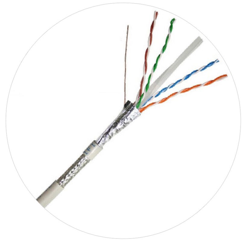 สายแพทช์เครือข่าย 0.57 มม. Cat 6 Twisted 4 สายคู่ 250Mhz 1000ft 24awg