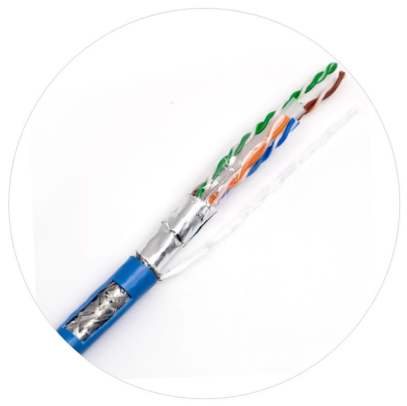 สายแพทช์เครือข่าย 0.57 มม. Cat 6 Twisted 4 สายคู่ 250Mhz 1000ft 24awg