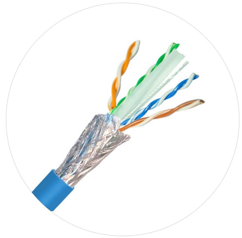 สายแพทช์เครือข่าย 0.57 มม. Cat 6 Twisted 4 สายคู่ 250Mhz 1000ft 24awg