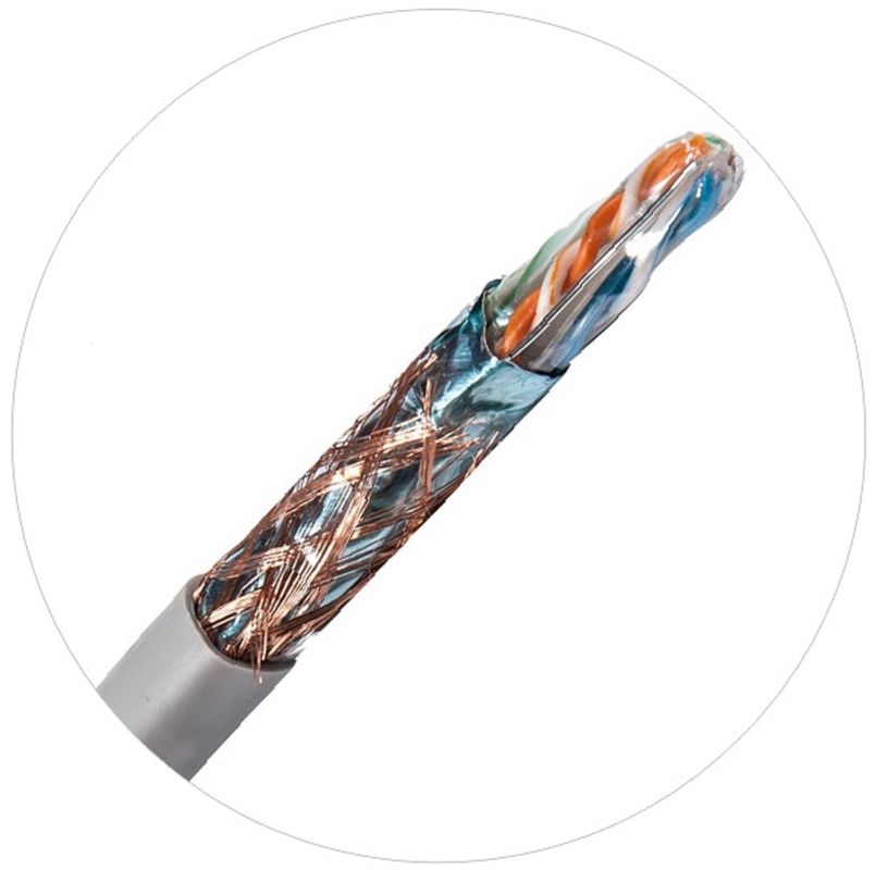สายแพทช์เครือข่าย 0.57 มม. Cat 6 Twisted 4 สายคู่ 250Mhz 1000ft 24awg