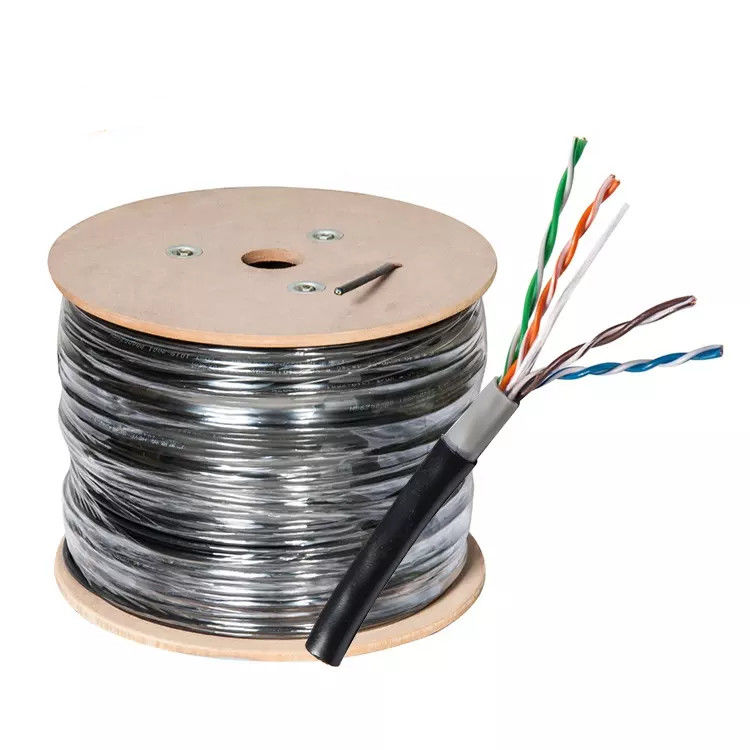 สายแพทช์เครือข่าย CCA UC Core UTP Cat 5e 305m ทนต่ออุณหภูมิสูง