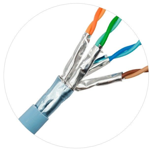 สายแพทช์เครือข่าย 23awg สาย ​​Lan Cat6 พร้อมแจ็คเก็ต LSZH 4MHz