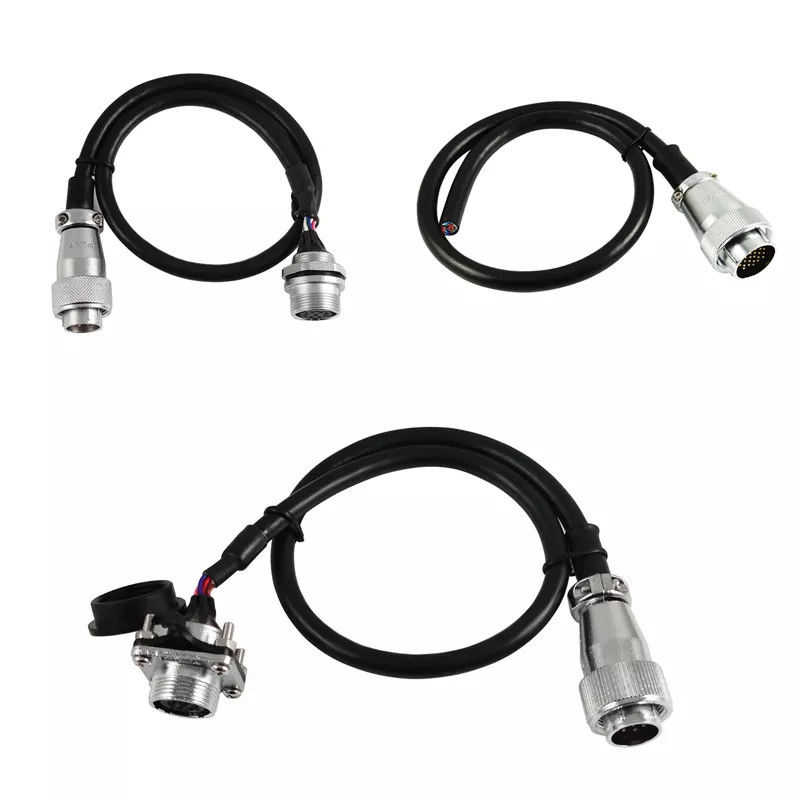M12 M16 IP67 3 Pin Robot Wiring Harness Waterproof Connector Cable For LED