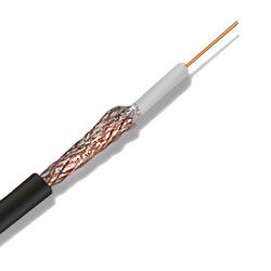 BC สายโคแอกเชียลไฟฟ้าแรงสูงแบบถักเปีย FRPVC ลวดทองแดงหุ้มฉนวน