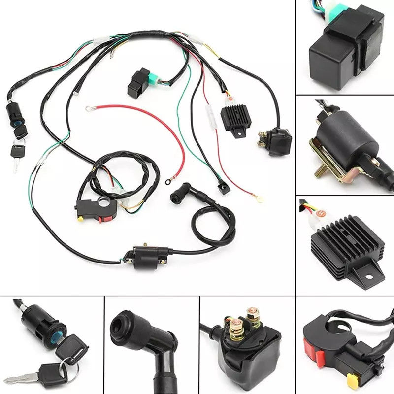 PVC 50 Cores TE Molex Truck ชุดลากสายไฟยานยนต์ชุบเงิน
