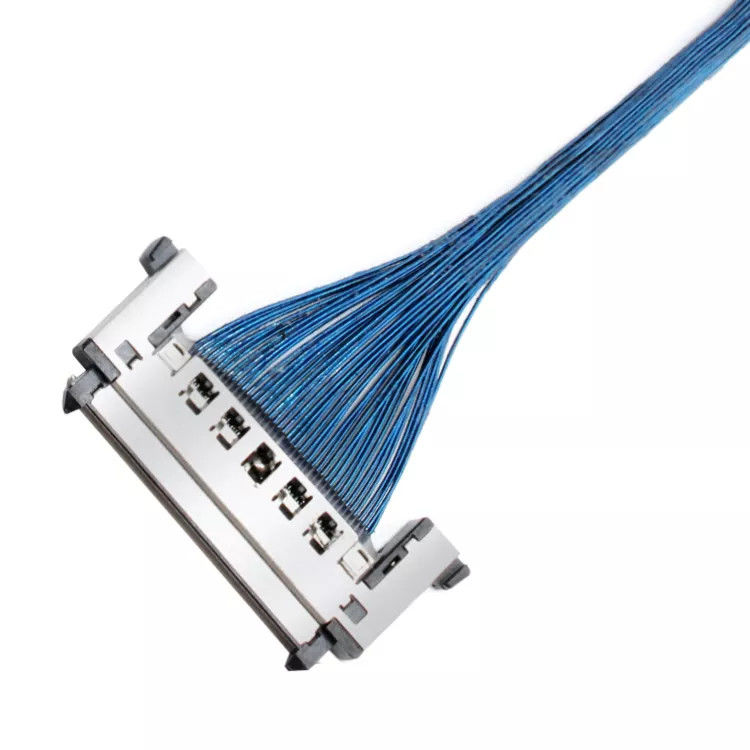 สายเคเบิลไมโครโคแอกเชียล LVDS 40 ขา 5.9 นิ้วสำหรับจอภาพ LCD เมนบอร์ด Mini ITX