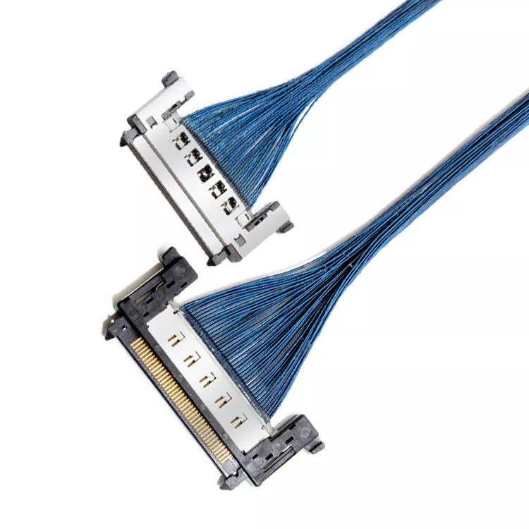 สายเคเบิลไมโครโคแอกเชียล LVDS 40 ขา 5.9 นิ้วสำหรับจอภาพ LCD เมนบอร์ด Mini ITX