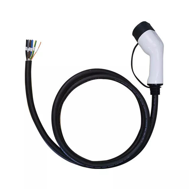 2 ปลายเปิด 3 เฟส 32 แอมป์สายโคแอกเซียลแรงสูง 21kW IEC 62196-2
