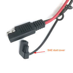 SAE ถึง SAE Y แยกสายชาร์จแบตเตอรี่ 1 ถึง 2 ทาง 2 ขั้ว 120A 600V
