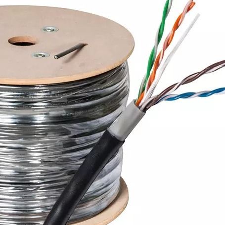 UTP FTP Solid Foam PE สายแพทช์เครือข่าย Cat 5 Lan Cable 100ft