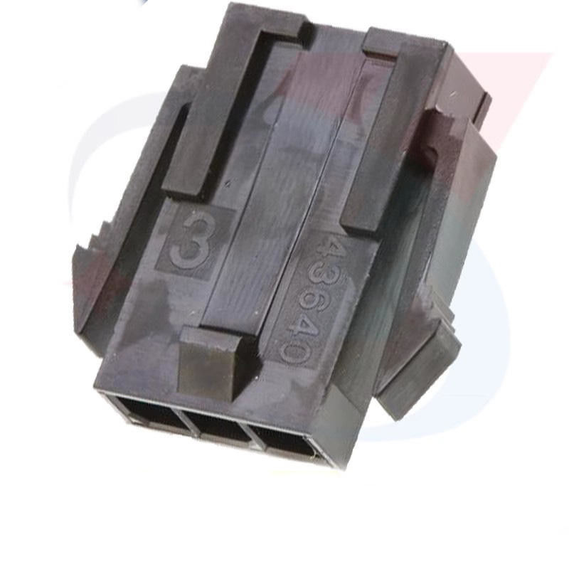Molex 43640-0300 ตัวเรือนปลั๊ก Micro-Fit 3.0 แถวเดียว 3 ขา หูยึดแผง หูฮาโลเจนต่ำ มีสินค้าในสต็อก 43640-0300