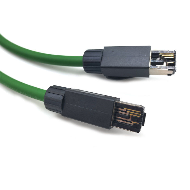 สายเคเบิลเครือข่ายอุตสาหกรรม servo EtherCAT bus ความยืดหยุ่นสูง double shielding drag chain สายเคเบิลหุ่นยนต์อุตสาหกรรม PLC