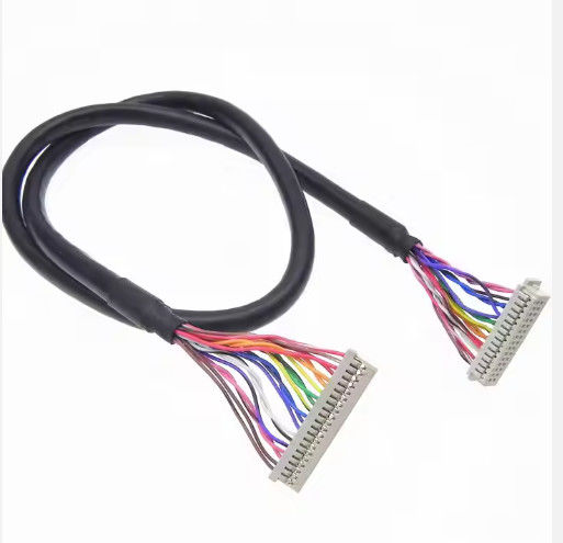 DF13-30DS-1.25C ถึง DF14-20S-1.25C การประกอบเคเบิล Lvds ที่กําหนดเองสําหรับแผ่น LCD 20pin 30pin 40pin 50pin 60pin