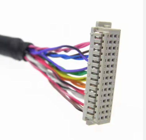 DF13-30DS-1.25C ถึง DF14-20S-1.25C การประกอบเคเบิล Lvds ที่กําหนดเองสําหรับแผ่น LCD 20pin 30pin 40pin 50pin 60pin