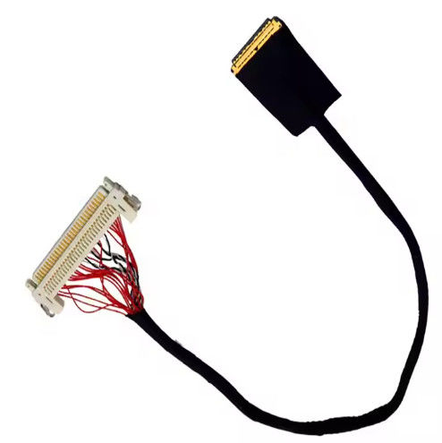 HRS DF13-30DS-1.25C ถึง DF14-20S-1.25C 20pin 30 Pin 40 Pin 50 Pin 60pin การประกอบเคเบิล Lvds ที่กําหนดเองสําหรับแผ่น LCD