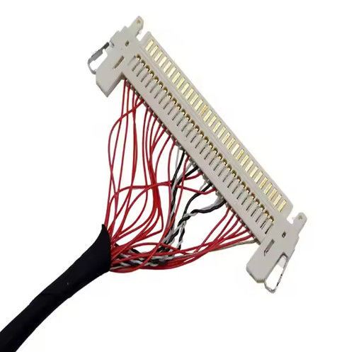 HRS DF13-30DS-1.25C ถึง DF14-20S-1.25C 20pin 30 Pin 40 Pin 50 Pin 60pin การประกอบเคเบิล Lvds ที่กําหนดเองสําหรับแผ่น LCD