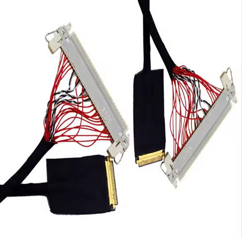 HRS DF13-30DS-1.25C ถึง DF14-20S-1.25C 20pin 30 Pin 40 Pin 50 Pin 60pin การประกอบเคเบิล Lvds ที่กําหนดเองสําหรับแผ่น LCD