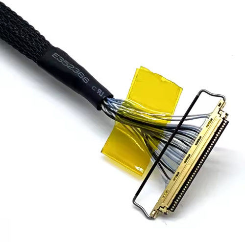 LVDs ที่กําหนดเอง Wire Harness เครื่องเชื่อมอิเล็กทรอนิกส์ LCD Cable Assembly สําหรับการใช้งานทางอิเล็กทรอนิกส์