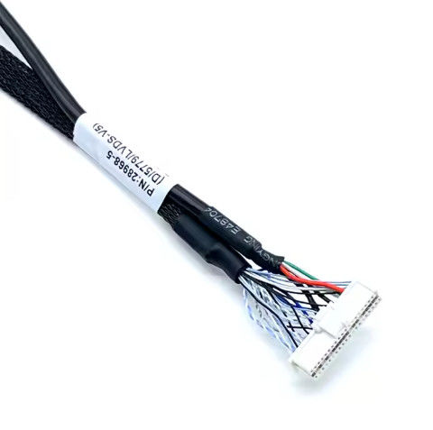 LVDs ที่กําหนดเอง Wire Harness เครื่องเชื่อมอิเล็กทรอนิกส์ LCD Cable Assembly สําหรับการใช้งานทางอิเล็กทรอนิกส์