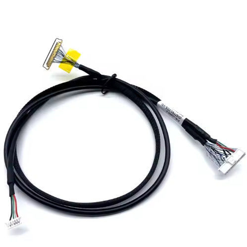 LVDs ที่กําหนดเอง Wire Harness เครื่องเชื่อมอิเล็กทรอนิกส์ LCD Cable Assembly สําหรับการใช้งานทางอิเล็กทรอนิกส์