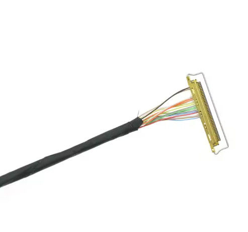 สายไฟ LVDS มิโครโคเอ็กซ์ 50 ปิน สําหรับจอ LCD ขนาด 7 นิ้ว
