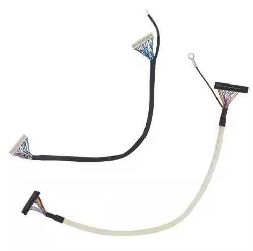 คาเบล Lvds Micro Coaxial 20 30 40 Pin หน้าจอ Lcd ที่กําหนดเอง คาเบลจอ Lvds Micro Coaxial Ipex