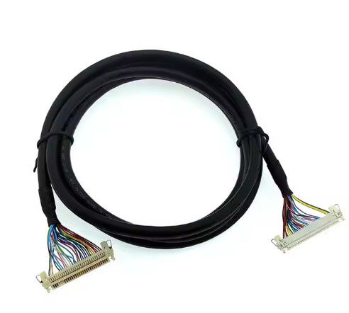 100% การทดสอบ 1.25 มิลลิเมตร 2.0 มิลลิเมตร Pitch 20 30 40 Pin Connector LVDS ปรางสาย LCD Display Cable Assembly