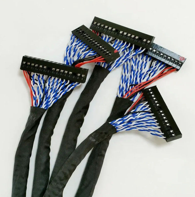 105C อุณหภูมิเฉพาะ LVDS Cable with Dielectric Strength ≥1000V/min UL VW-1 เรตติ้งความสามารถเผาไหม้