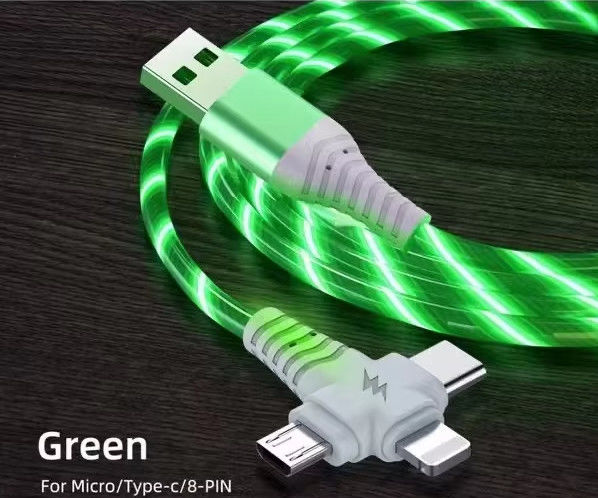 ขายร้อน ราคาโรงงาน 3 ใน 1 สาย USB เพื่อสว่างในเวลากลางคืนและวันโอนสายสว่าง