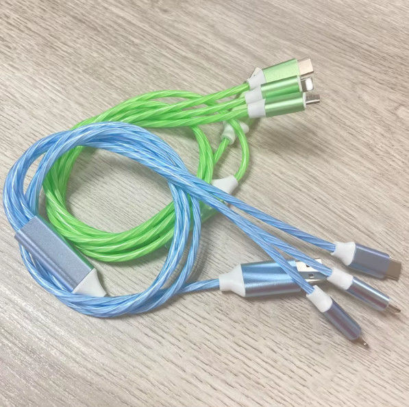 ขายร้อน ราคาโรงงาน 3 ใน 1 สาย USB เพื่อสว่างในเวลากลางคืนและวันโอนสายสว่าง