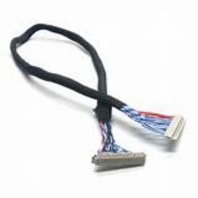 สาย LVDS การส่งสัญญาณที่มั่นคงที่มีการจัดอันดับความเผาไหม้ UL VW-1 และ AWG26-28 พัดทองแดง