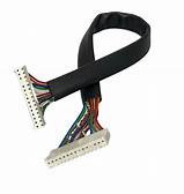 สาย LVDS ระบบแสดงไฟฟ้าความดันต่ํา ซีเรียลเคเบิลที่มีสายเชื่อมสีดํา แบบสีดํา