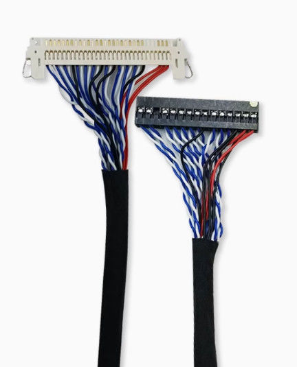Lvds 40 Pin Cable Shielded Low-Voltage Harness สําหรับการถ่ายทอดข้อมูลและการใช้งานในการแสดงภาพ
