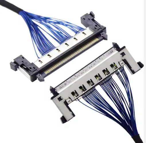UL VW-1 จํานวน 1-5m LVDS Display Cable พร้อม AWG26-28 พัดทองแดง