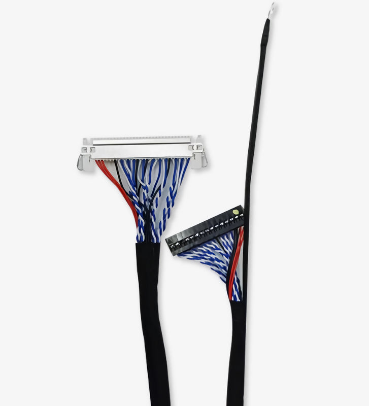 การส่งสัญญาณที่แม่นยํา รับประกัน สายเคเบิล LVDS ที่ได้รับการรับรอง UL มีความยาวสายเคเบิล 1-5 เมตร และเสื้อ PVC กันไฟ