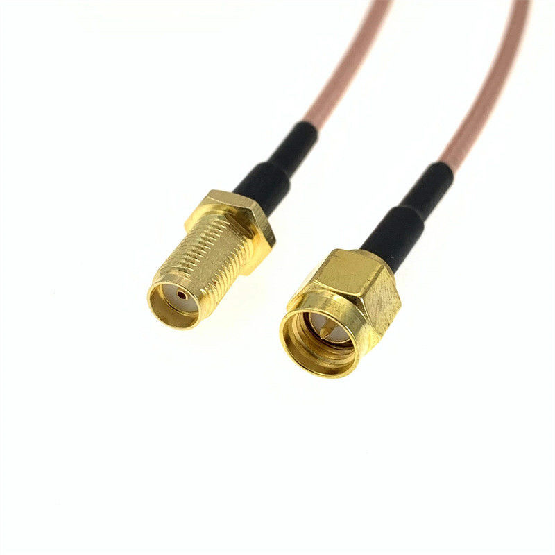 UL/CCC รับรอง 1m/5m สายเคเบิลโคเอชเชียลยืดหยุ่น BNC Connectors ภายใน/ภายนอก การสื่อสารเสียง PVC Jacket Pure Copper Conductor