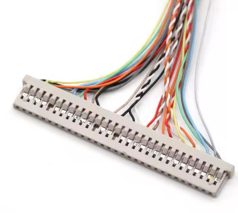 UL VW-1 เรท 300V 30 Pin Connector LVDS Cable Jacket กับ AWG26-28 หน่วยนําทองแดงและการจัดอันดับการเผาไหม้