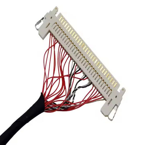 UL VW-1 เรท 300V 30 Pin Connector LVDS Cable Jacket กับ AWG26-28 หน่วยนําทองแดงและการจัดอันดับการเผาไหม้
