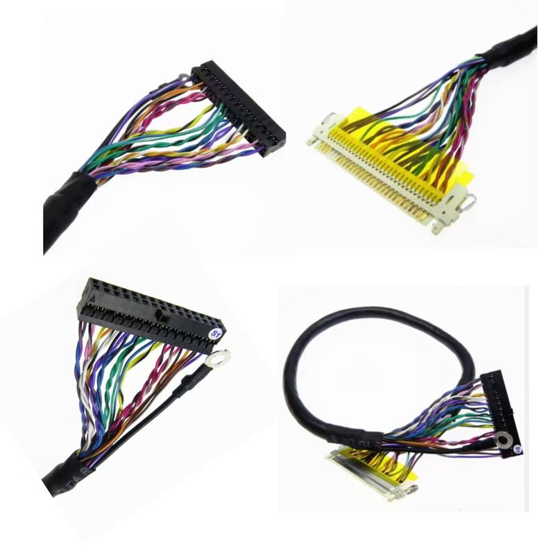 การประกอบเคเบิล LVDS ที่มีประสิทธิภาพสูง เพื่อการถ่ายทอดข้อมูลที่เรียบร้อยและรวดเร็วในสถานที่อุตสาหกรรม