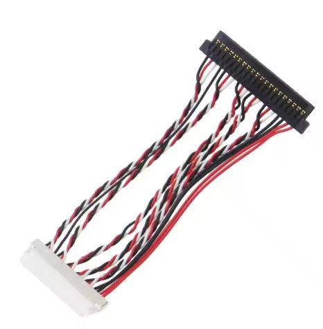 การออกแบบสายเคเบิลที่กําหนดเองสําหรับระบบ LVDS ที่คอมพัคต์ มีการเคลื่อนที่แบบยืดหยุ่น และความต้านทาน EMI สําหรับการใช้งานในอุตสาหกรรม