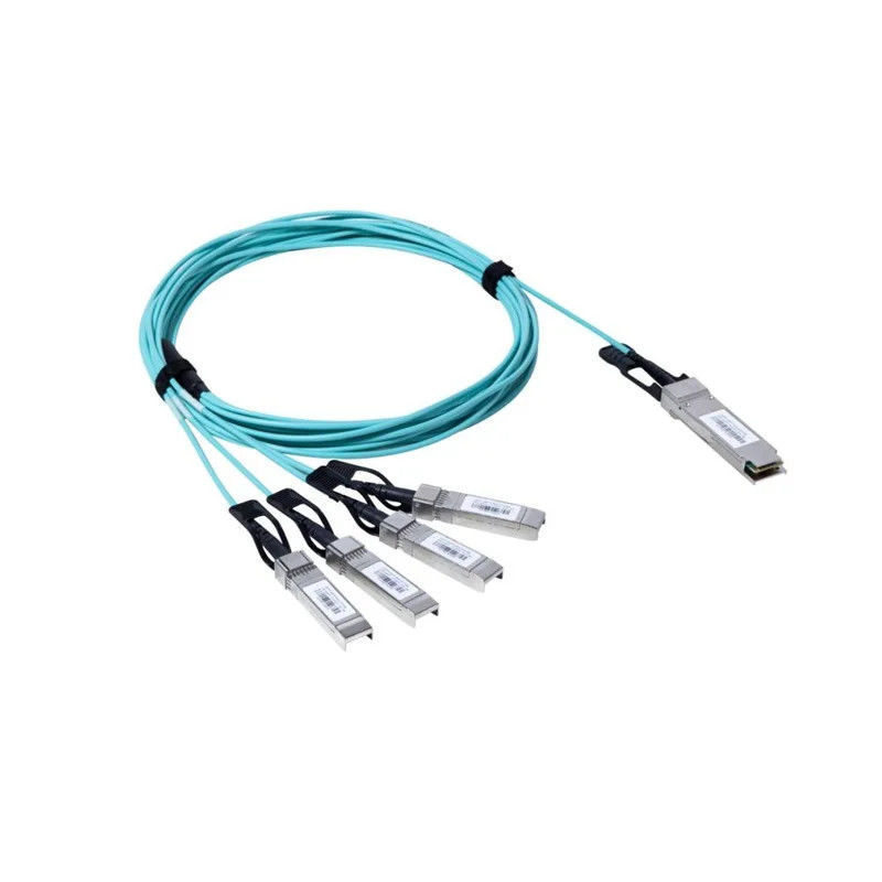 QSFP-40G สายไฟฟ้าออปติกแอคทีฟ OM3 1M 2M 3M 5M 7M 10M QSFP28