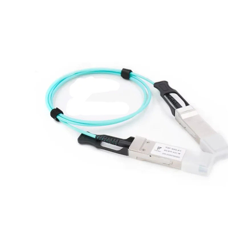 QSFP-40G สายไฟฟ้าออปติกแอคทีฟ OM3 1M 2M 3M 5M 7M 10M QSFP28