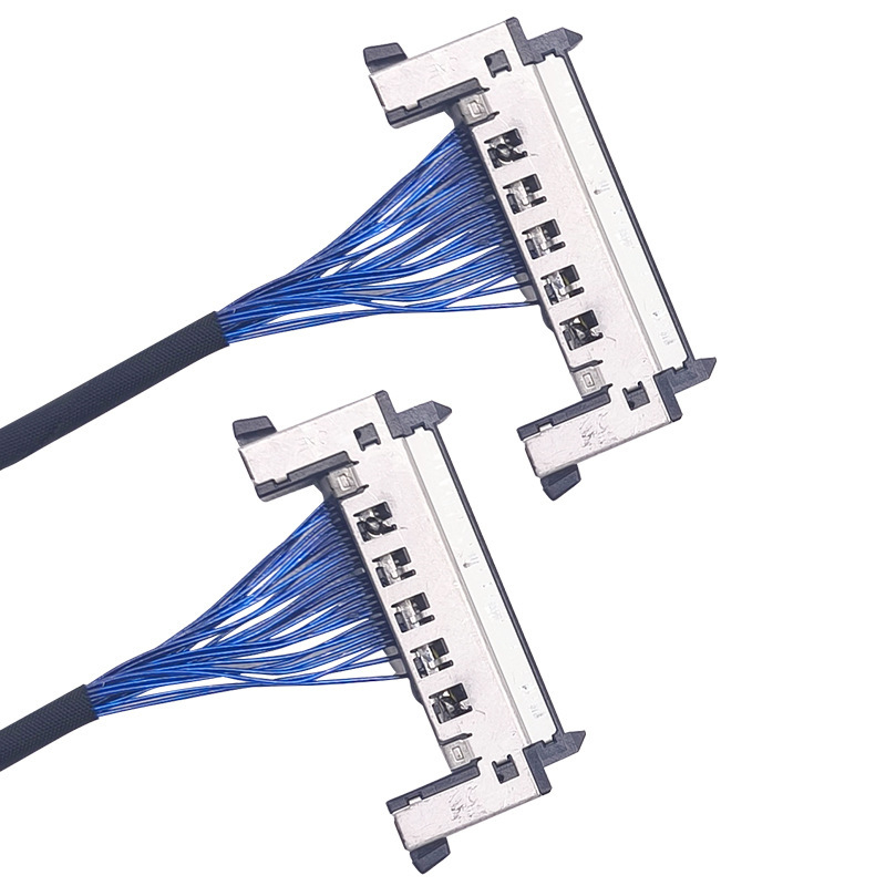 ผูก Lvds Coaxial Ultra-Fine สําหรับจอ LED พร้อมล็อคเคลือบเงิน ผู้ผลิตผูกสายเชื่อถือ