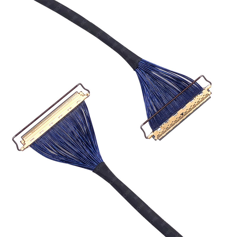 ผูก Lvds Coaxial Ultra-Fine สําหรับจอ LED พร้อมล็อคเคลือบเงิน ผู้ผลิตผูกสายเชื่อถือ