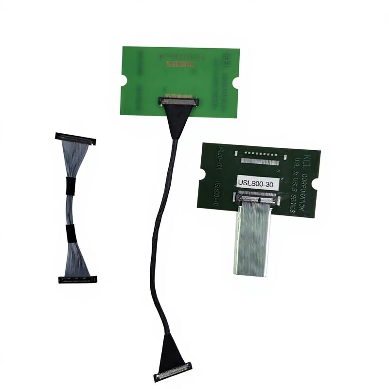 สายเคเบิล LVDS แบบ Micro Coax 30 พิน USLS20-30-010-B สำหรับการส่งข้อมูลความเร็วสูงพร้อมการประกอบแบบกำหนดเองระยะพิทช์ 0.4 มม.