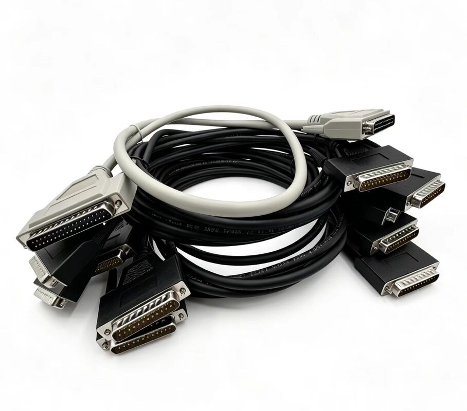 สายพานที่กําหนดเอง Full Copper DB9 DB15 DB25 สายพาน 2x15 พิน สายพานเชื่อมต่อแบบเรียงลําดับและเรียงลําดับ สายพานต่อกันสําหรับการถ่ายทอดข้อมูล